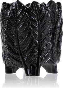 Home of Nature fekete matt Poli virágcserép 10 cm