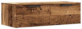 antik fa színű szerelt fa faliszekrény 68 x 30 x 20 cm