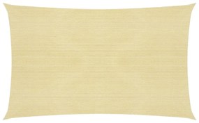 bézs HDPE napvitorla 160 g/m² 3 x 5 m