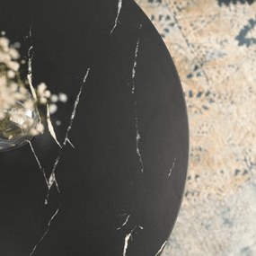 Dohányzóasztal szett fekete márvány színben. MAURO