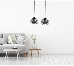 Csillár zsinóron SOLO BLACK 2xE27/60W/230V