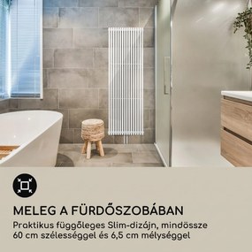 Blumfeldt Delgado, radiátor, 180 x 60, 1065 W, fürdőszoba radiátor, csöves radiátor, meleg víz, 1/2