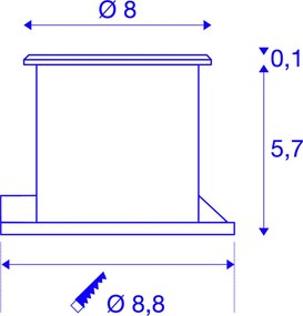 SLV 228412 DASAR Kültéri Talajba Építhető Lámpa LED IP65