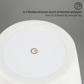 Brilo - LED kültéri tölthető dimmelhető lámpa LED/3W/5V IP44 2000 mAh