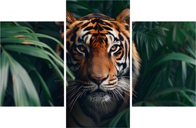 Kép - Egy tigris portréja a dzsungelben (90x60 cm)