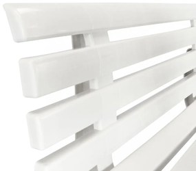 fehér műanyag kerti pad 145,5 cm