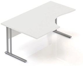 Visio ergonomikus asztal 160 x 100 cm, bal, fehér