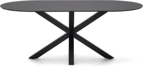 Étkezőasztal üveg asztallappal 100x200 cm Argo – Kave Home