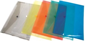 Irattartó tasak, A5, PP, patentos, DONAU, sárga (D8547S)