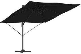 Konzolos Roma Parasol Fekete 286x285x265 cm Alumínium