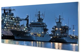 Üvegképek Hajók tengeri égbolt 100x50 cm
