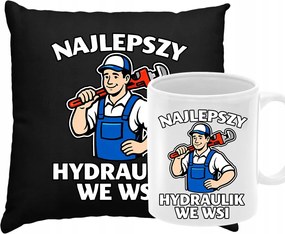 Párna Bögre Szett Vicces Ajándék Vízvezeték szerelő Kollégáknak Születésnapra