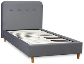 Egyszemélyes ágy 90 cm Dictador (sötétszürke) (ágyráccsal). Akció -15%. 1119048
