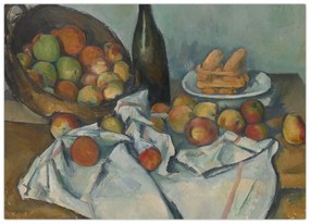 Kép - Paul Cezanne, The Basket of Apples, reprodukciók (70x50 cm)