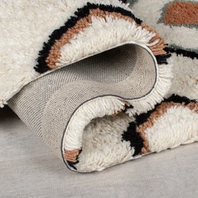 Krémszínű kézi szövésű gyapjú szőnyeg 120x170 cm Moroccan Midar – Flair Rugs
