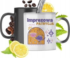 Mágikus bögre Patríciának Fekete matt nyomott mintával 330ml