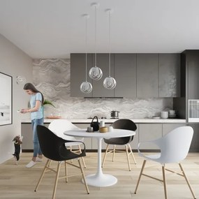 Sollux SL.1083 - Csillár zsinóron TULOS 1xE27/60W/230V fehér