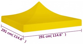 sárga tető partisátorhoz 3 x 3 m 270 g/m²