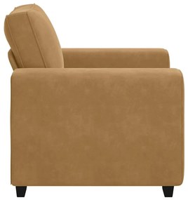 vidaXL barna bársony kanapéfotel 60 cm