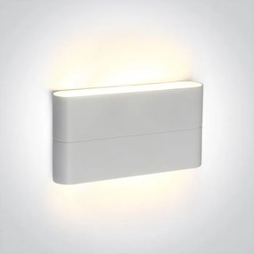 ONE LIGHT 67376A-W-W OUTDOOR SLIM RANGE UP & DOWN Modern Kültéri Fali Lámpa Fehér LED IP44