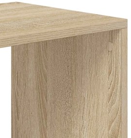 könyvszekrény sonoma színű 66x31x112 cm szerelt fa