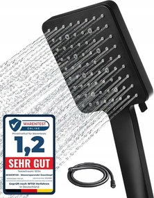 Zuhanyfej Zuhanytömlővel 1,5M Nagynyomású 6 Féle Vízsugárral