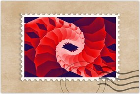 Poszter 60x40 Piros kanyar