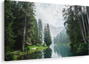 Kép az erdei tóról (90x60 cm)