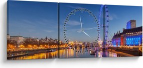 London Eye képe (órával) (90x30 cm)