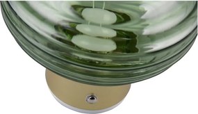 Zöld USB üveg LED fali lámpa ø 15,5 cm Earl – Reality