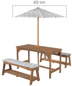 Gyerek kerti bútorszett 4 db-os Outdoor + – Roba