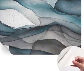 Öntapadós Dekoratív Fotótapéta Hálószobába Színes hullámok 104x70 cm