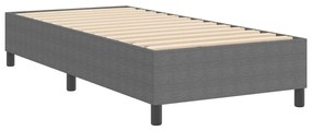 Boxspring Ágy Világosszürke 80x200 cm Kordbársonyos Szövet