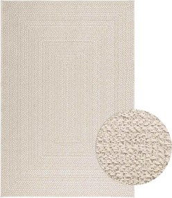 vidaXL ZIZUR krém juta hatású beltéri és kültéri szőnyeg 140x200 cm