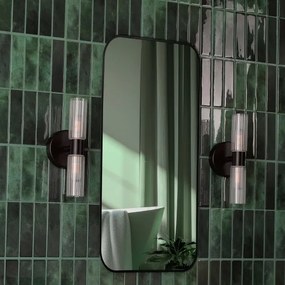 Där Lighting BOL0922 - Fürdőszobai fali lámpa BOLTON 2xG9/5W/230V IP44 fekete