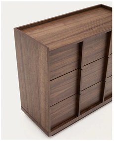 Barna komód diófa dekorral 100x78x50 cm Onix – Kave Home