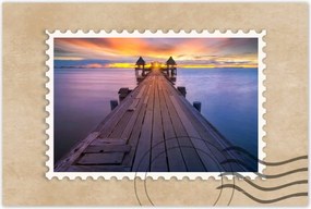 Poszterek 90x60 Híd naplementekor