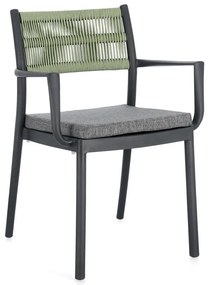 Szürke műanyag kerti szék szett 4 db-os Alvin – Bizzotto