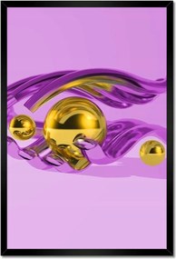 Poszterek keretben 40x60 Lila grafika