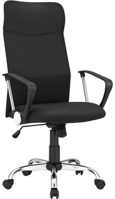 Irodai szék, Ergonomikus forgószék, 63 x (110-120) x 63 cm, fekete
