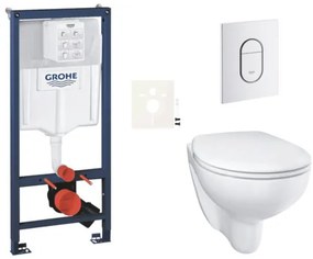 Fali WC-szett világos falra / falra szerelhető GROHE Bau Ceramic SIKOGRSBAUASH0