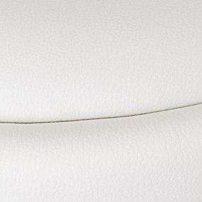 Fehér bőr utánzat állítható magasságú bárszék szett 2 db-os (ülésmagasság 72 cm) – Casa Selección