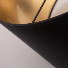 Csillár zsinóron ALBA 1xE27/15W/230V á. 40 cm fekete/arany