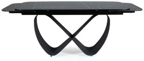 Infinity bővíthető étkezőasztal kerámia fekete 160-240 cm
