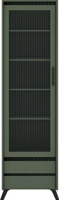 Vitrin, smoke zöld/fekete, LONGY REG1W2S