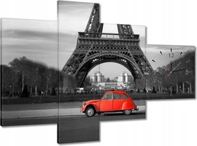 Falióra 100x70 Autó Eiffel-torony