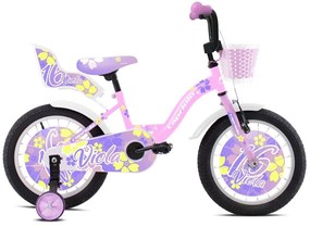 Capriolo BMX 16" VIOLA gyerek kerékpár, rózsaszín-fehér