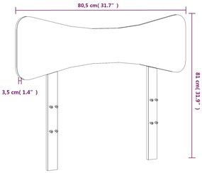 tömör fenyőfa fejtámla 75 cm