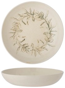 Krémszínű agyagkerámia tálka karácsonyi mintával 450 ml Hollie – Bloomingville