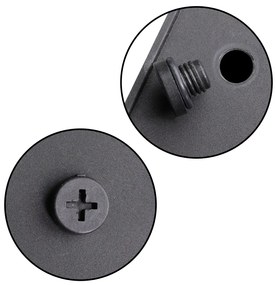 Casaria® 3 db virágcserép készlet - szürke
